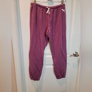 Victoria Secret PINK Burgandy Sweatpants Size L